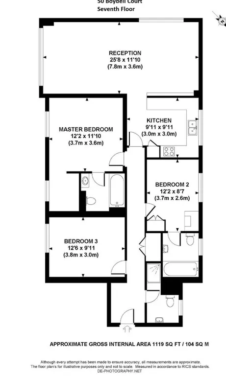 Floorplan 1 for St. Johns Wood Park London NW8