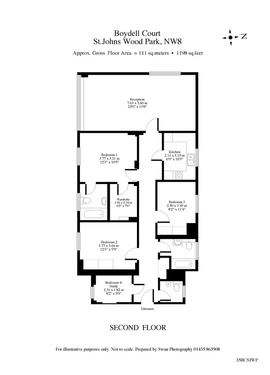 Floorplan 1 for St Johns Wood Park NW8