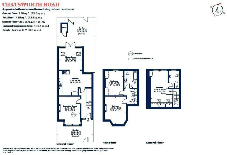 Floorplan 1 for Chatsworth Avenue London SW20