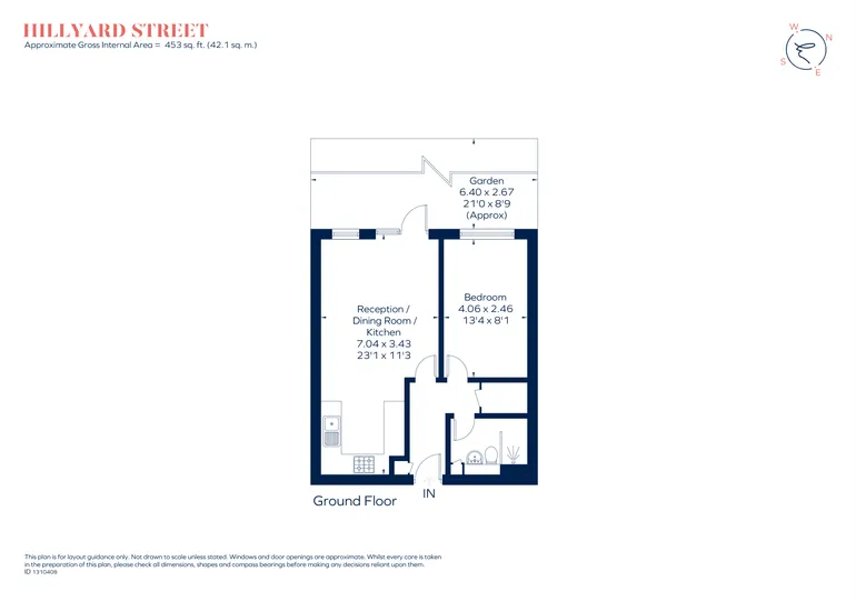 Floorplan 1 for Hillyard Street London SW9