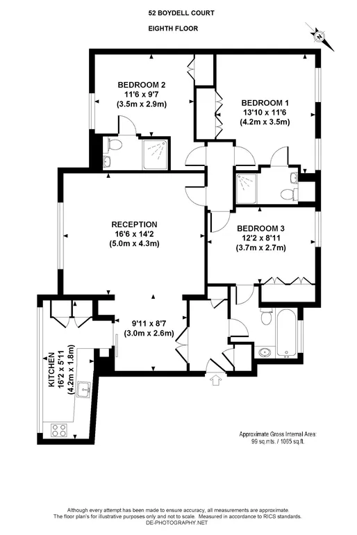 Floorplan 1 for St. Johns Wood Park London NW8