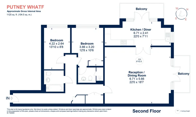 Floorplan 1 for Brewhouse Lane Putney SW15