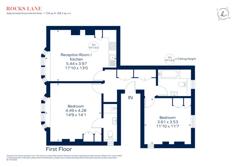 Floorplan 1 for Elm Grove Road London SW13