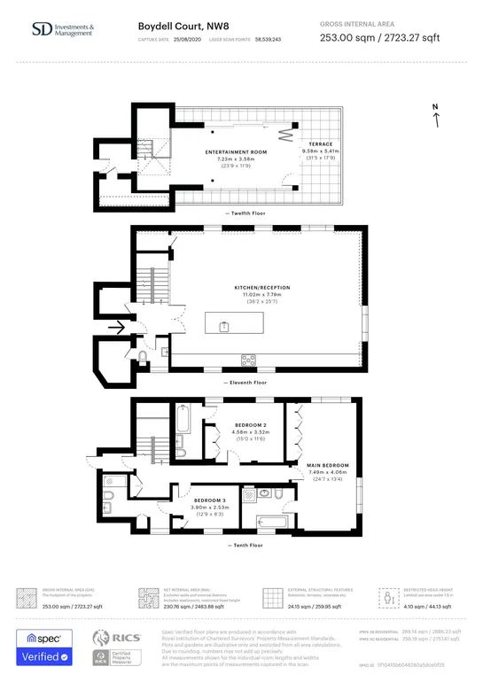 Floorplan 1 for St. Johns Wood Park London NW8