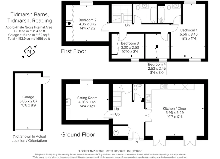 Floorplan 1 for Tidmarsh Lane Tidmarsh RG8
