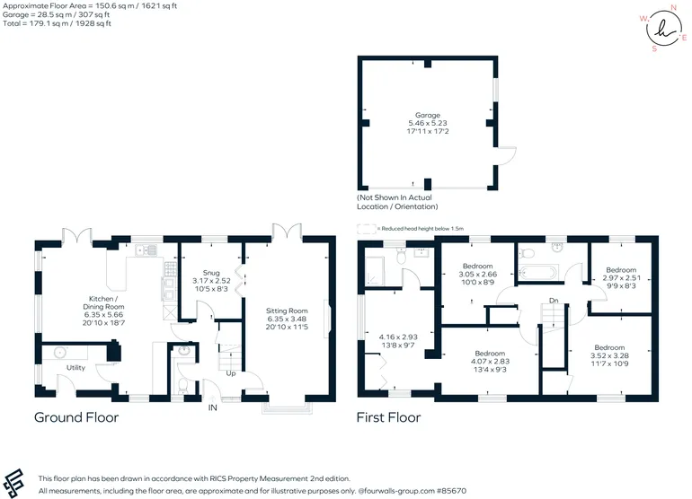 Floorplan 1 for Combe View, Yatton Keynell, SN14