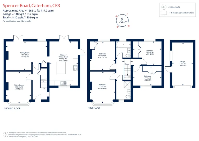 Floorplan 1 for Spencer Road, Caterham, CR3