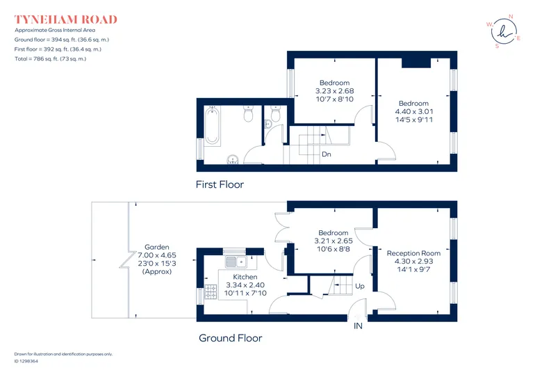 Floorplan 1 for Tyneham Road, London, SW11