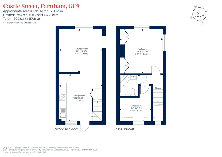 Floorplan 1 for Castle Street Farnham GU9