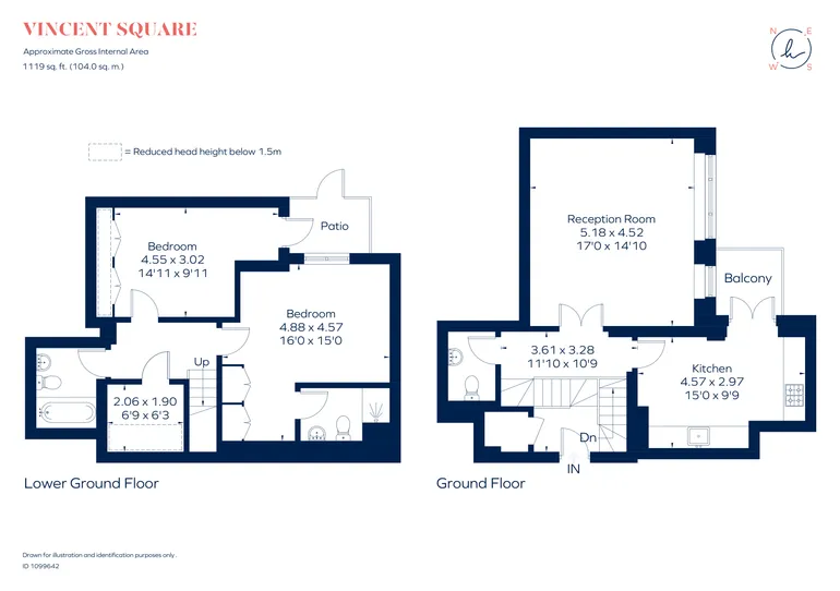 Floorplan 1 for Vincent Square Westminster SW1P