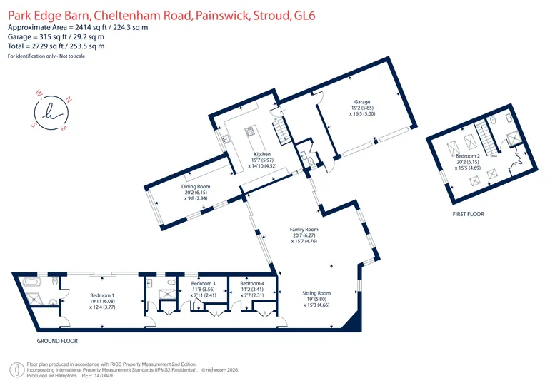 Floorplan 1 for Painswick, Gloucestershire GL6 6SJ