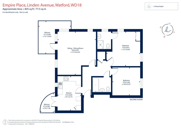 Floorplan 1 for Linden Avenue, Watford, WD18