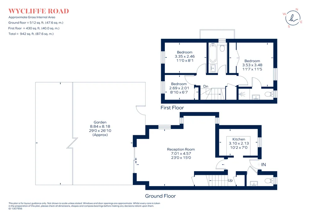 Floorplan for Wycliffe Road, London, SW11