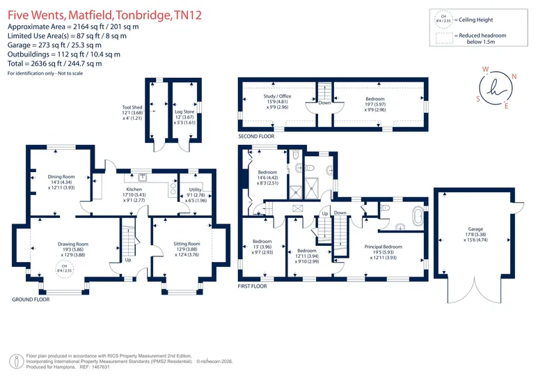 Floorplan 1 for Five Wents, Tonbridge, TN12