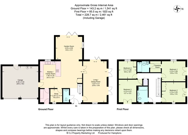 Floorplan 1 for Rise Close, Flaunden, HP3