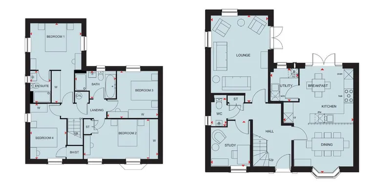 Floorplan 1 for Bowlers Close, Banbury, OX16