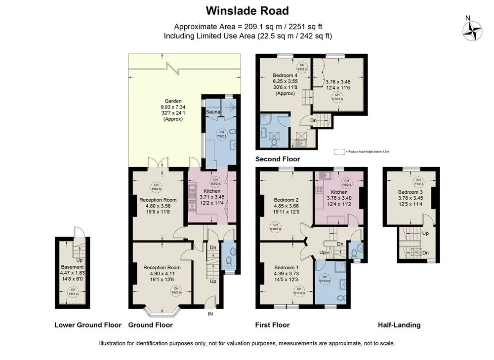 Floorplan for Winslade Road, London, SW2