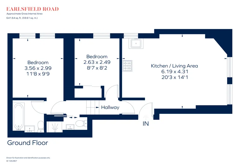 Floorplan 1 for Earlsfield Road, London, SW18