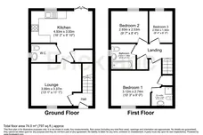Campbell Grove, Stone Cross floorplan 1 out of 1