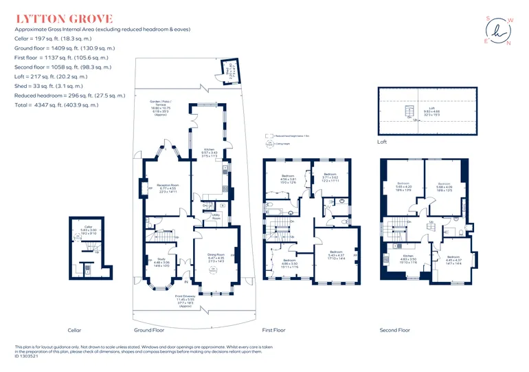 Floorplan 1 for Lytton Grove, London, SW15