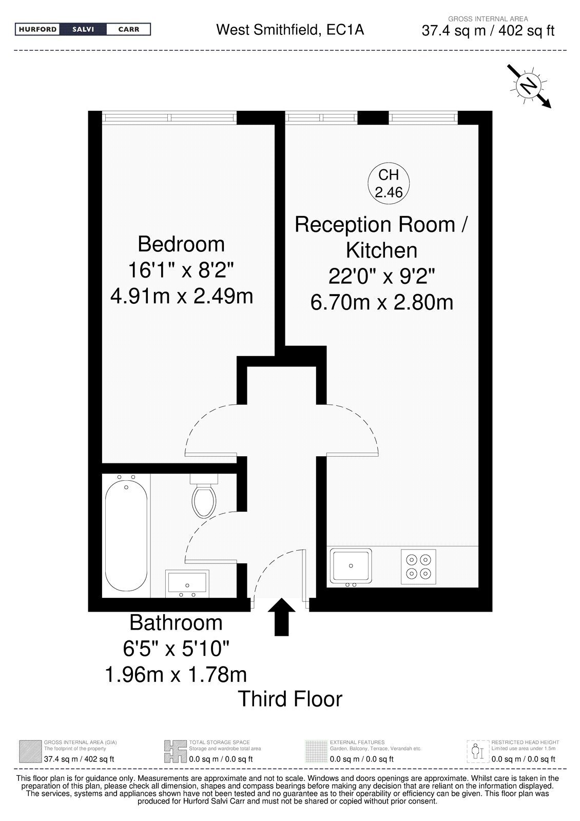 West Smithfield, London, EC1A floorplan