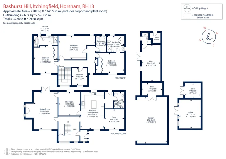 Floorplan 1 for Bashurst Hill, Horsham, RH13