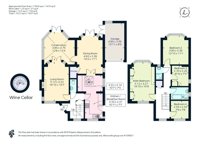 Floorplan 1 for Dalkeith Road, Harpenden, AL5
