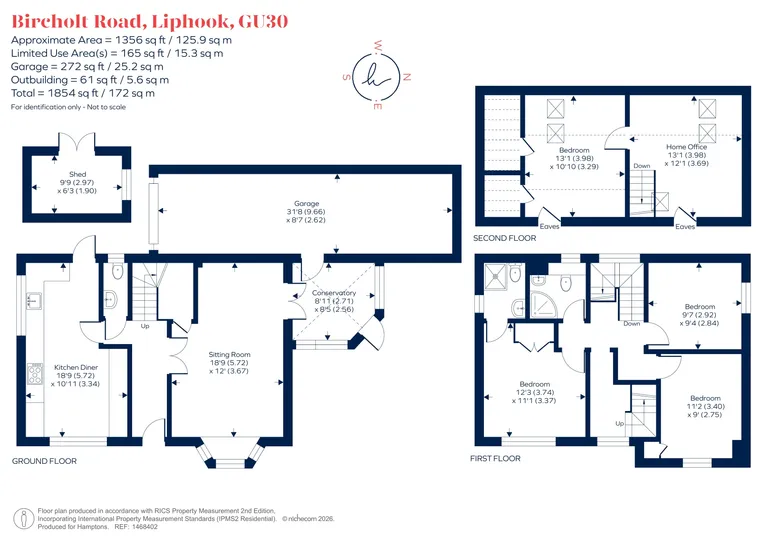 Floorplan 1 for Bircholt Road, Liphook, GU30
