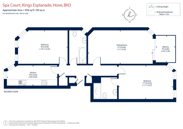 Floorplan 1 for Kings Esplanade Hove BN3