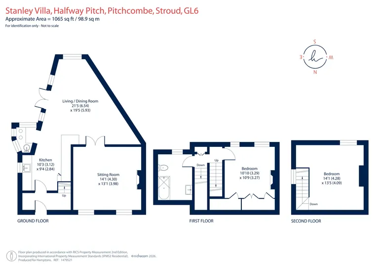 Floorplan 1 for Halfway Pitch, Pitchcombe, Stroud, GL6