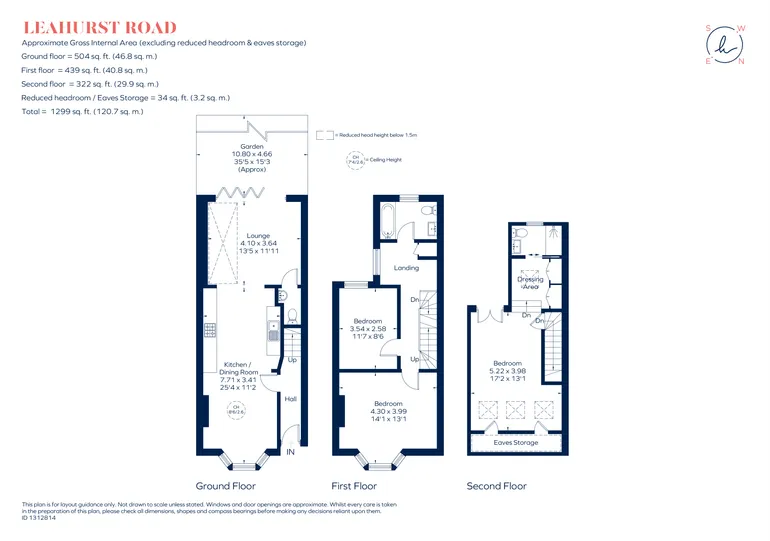 Floorplan 1 for Leahurst Road, London, SE13