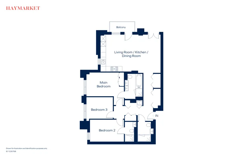 Floorplan 1 for Pinewood Gardens Teddington TW11