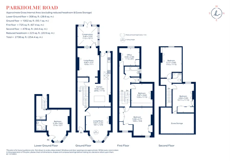 Floorplan 1 for Parkholme Road, London, E8