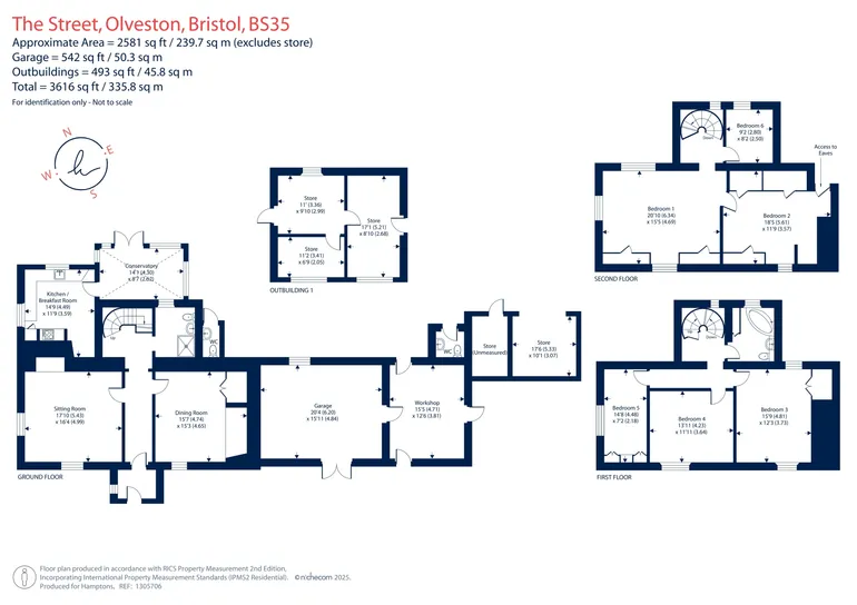 Floorplan 1 for The Street, Olveston, BS35