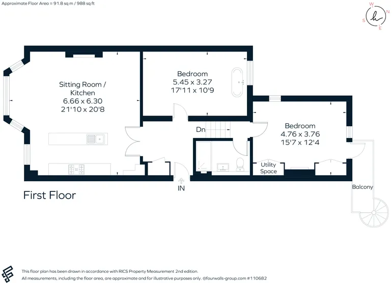 Floorplan 1 for Kingsway, Hove, BN3