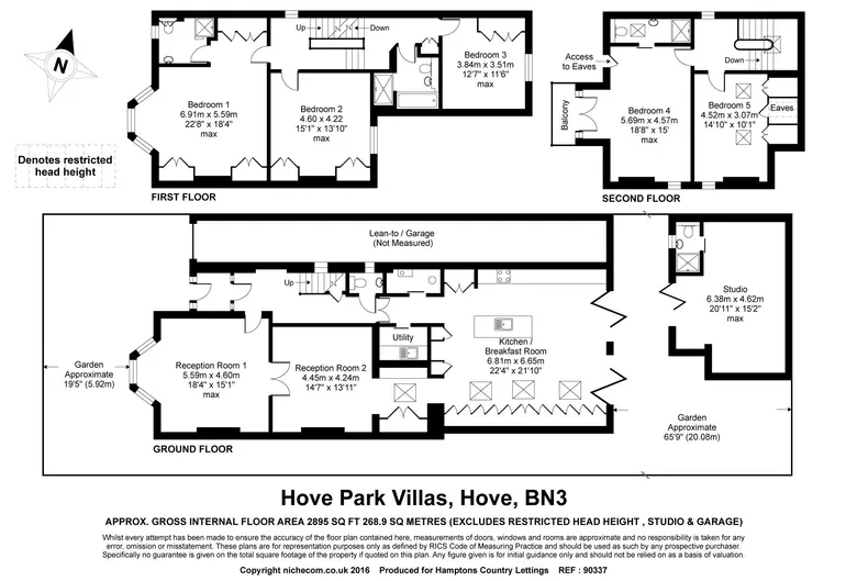 Floorplan 1 for Hove Park Villas, Hove, BN3