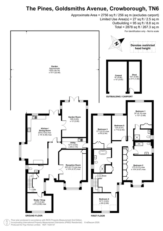 Floorplan 1 for Goldsmiths Avenue, Crowborough, TN6