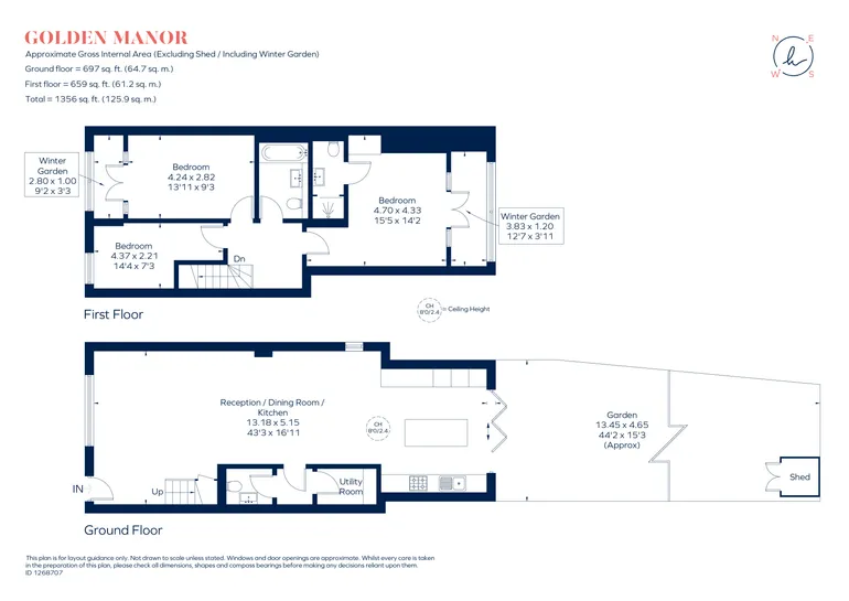 Floorplan 1 for Golden Manor, Hanwell, W7