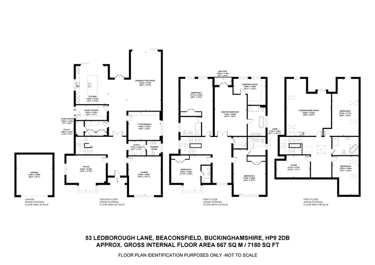 Floorplan 1 for Ledborough Lane Beaconsfield HP9
