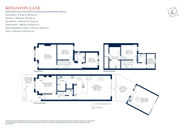 Floorplan 1 for Kingston Lane, Teddington, TW11