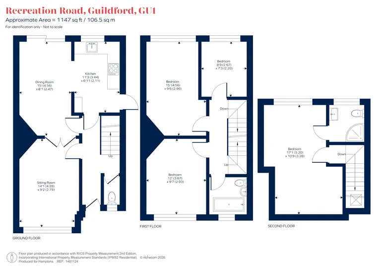 Floorplan 3 for Recreation Road, Guildford, GU1