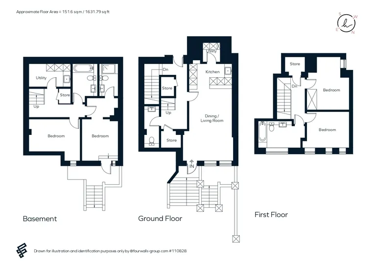 Floorplan 1 for High Hilden Close, Tonbridge, TN10