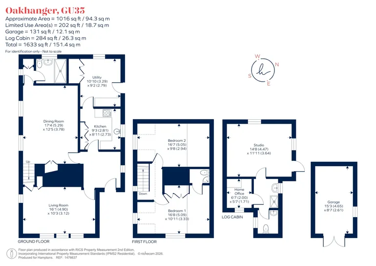Floorplan 1 for Oakhanger Road, Oakhanger, GU35