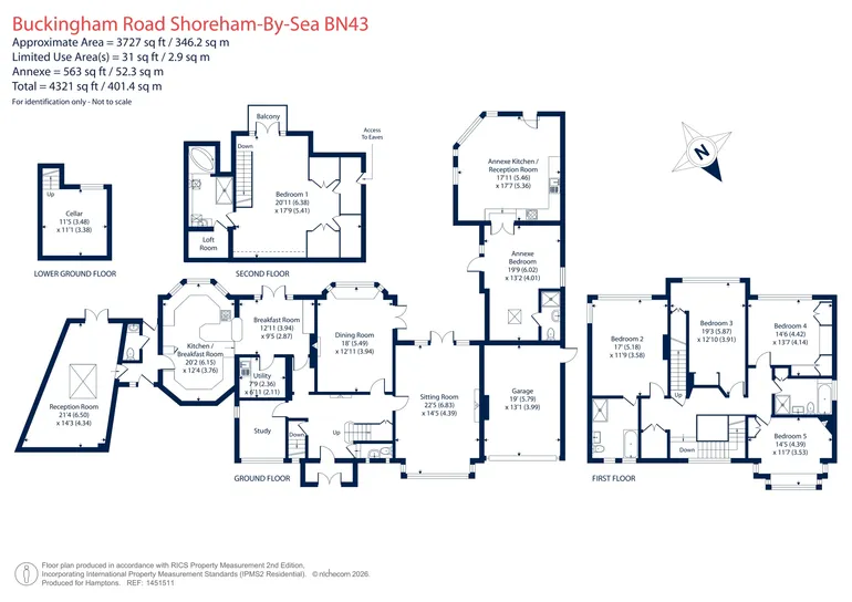 Floorplan 1 for Buckingham Road, Shoreham-By-Sea, BN43