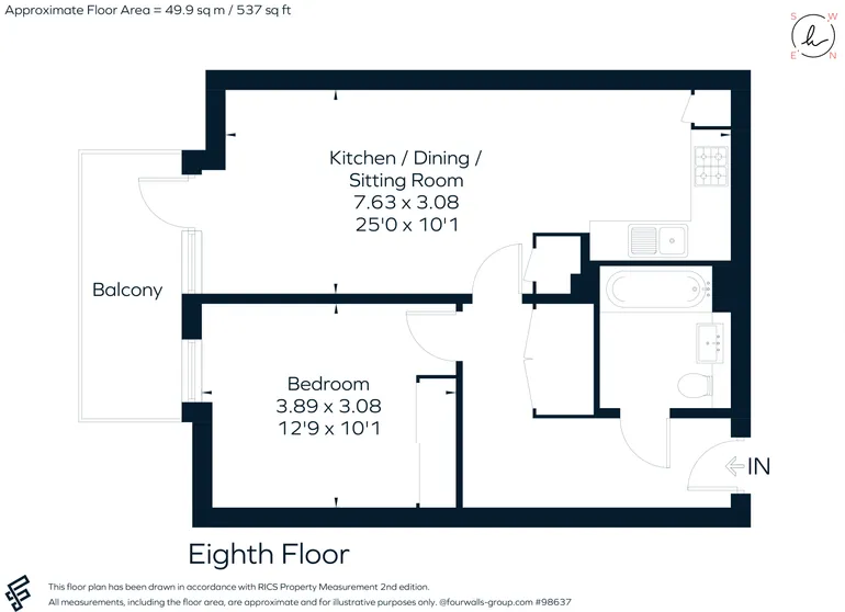 Floorplan 1 for North End Road Wembley HA9