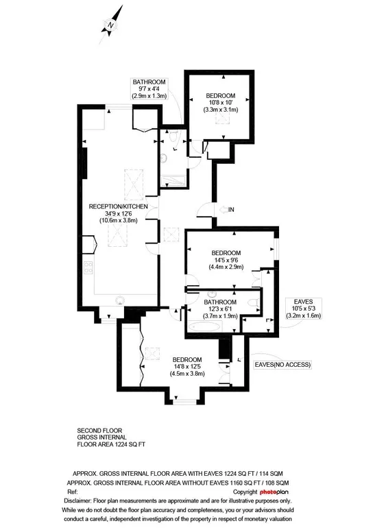 Floorplan 1 for Mapesbury Road London NW2