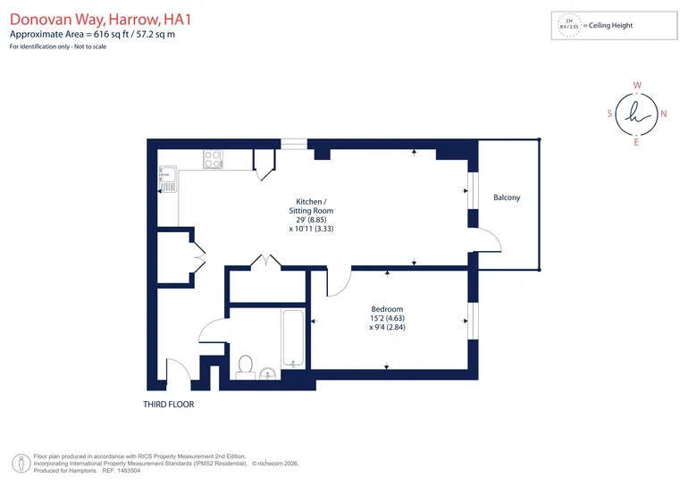Floorplan 1 for Donovan Way Harrow HA1