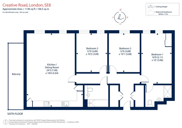 Floorplan 1 for Creative Road London SE8