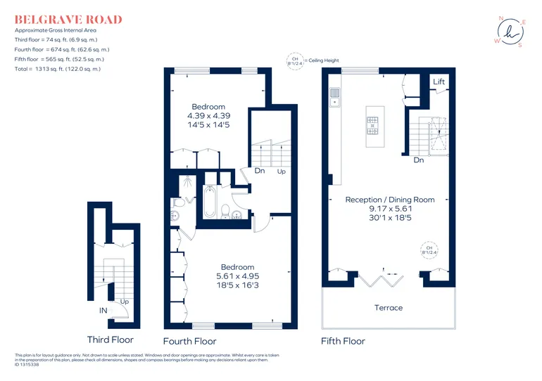 Floorplan 1 for Belgrave Road, London, SW1V
