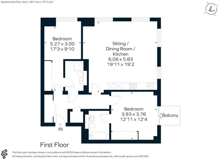 Floorplan 1 for Linden Park Road, Tunbridge Wells, TN2